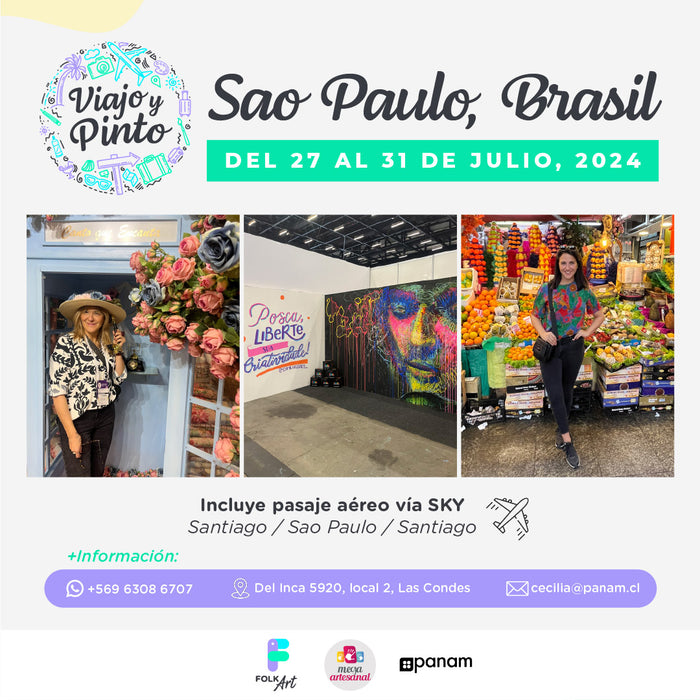 Viajo y Pinto 5ta Edición Sao Paulo, Brasil