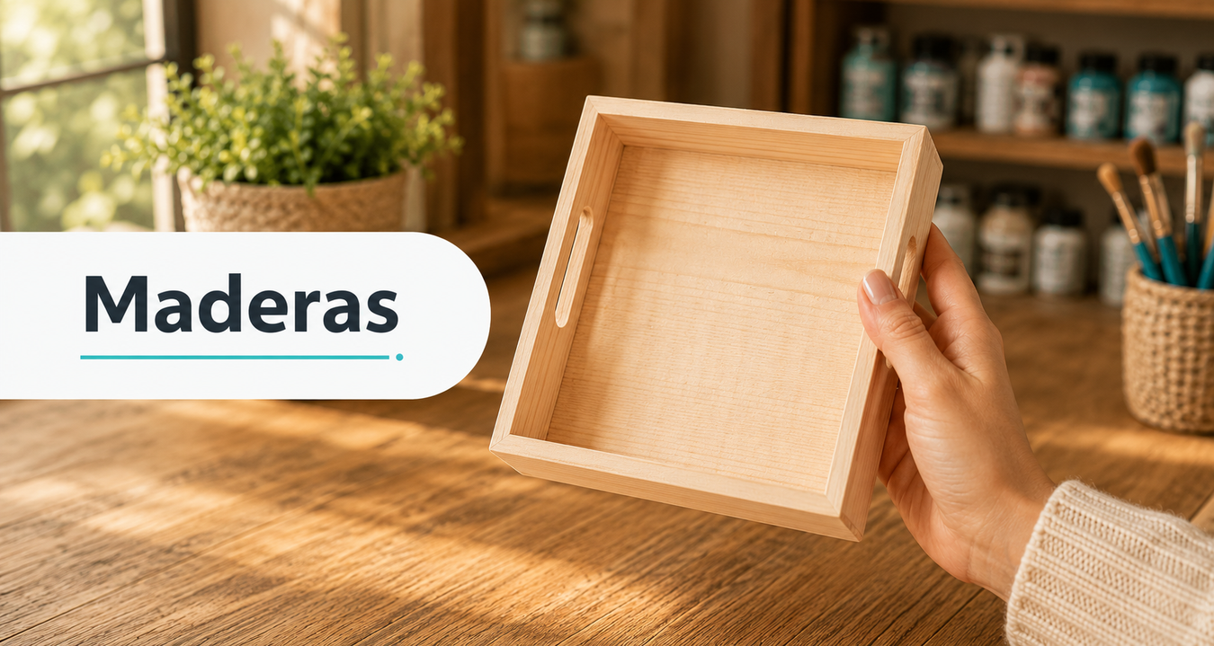 Soportes de madera para decoupage
