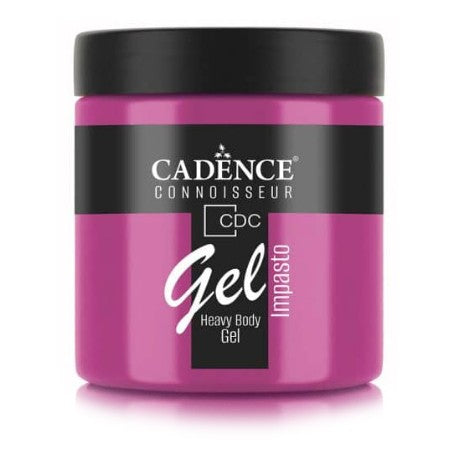 Gel Impasto Cadence GP015 Fresa Salvaje 250ml  – Gel acrílico de alta viscosidad para crear texturas, relieves y volumen en manualidades y técnicas mixtas