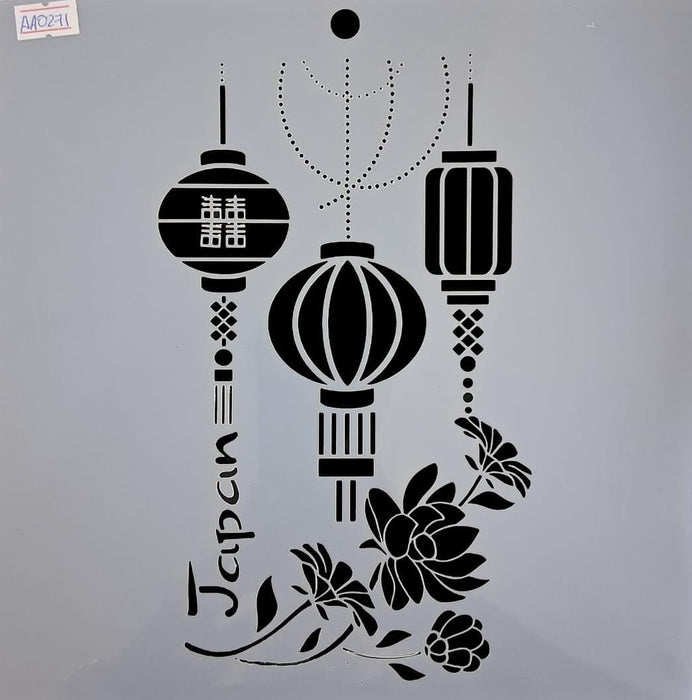 AA0271 STENCIL ANI ARTS 25X25