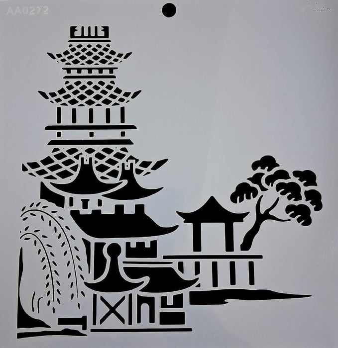 AA0272 STENCIL ANI ARTS 25X25