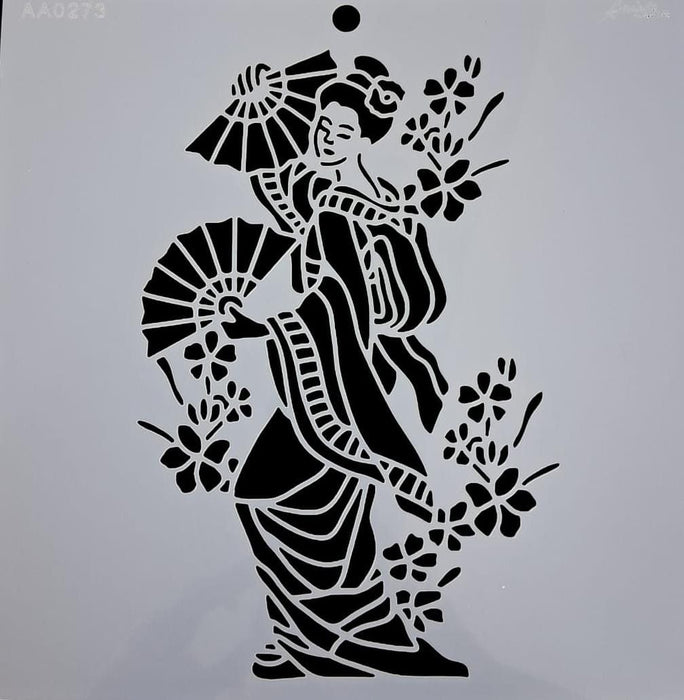 AA0273 STENCIL ANI ART 25X25