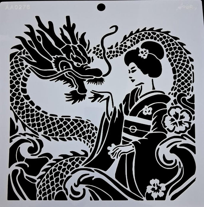 AA0276 STENCIL ANI ARTS 25X25