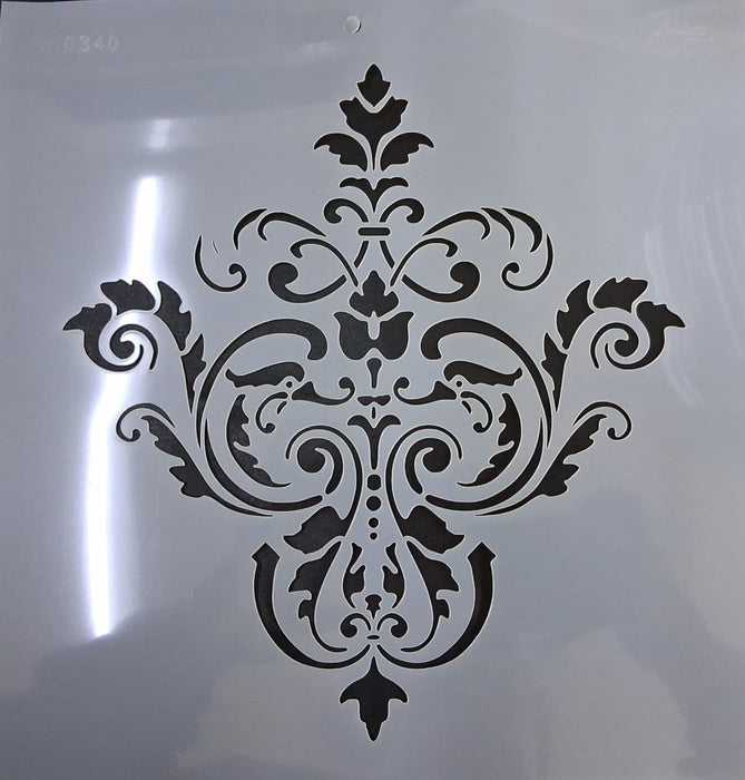 Stencil Ani Arts AA0340 25x25 cm – Plantilla Decorativa Reutilizable para Pintura, Manualidades y Arte