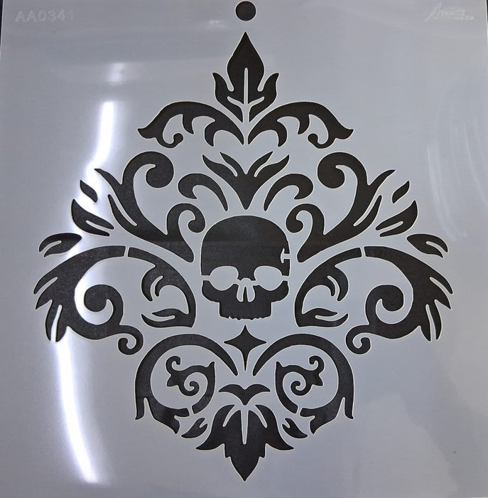 Stencil Ani Arts AA0341 25x25 cm – Plantilla Decorativa Reutilizable para Pintura, Manualidades y Arte