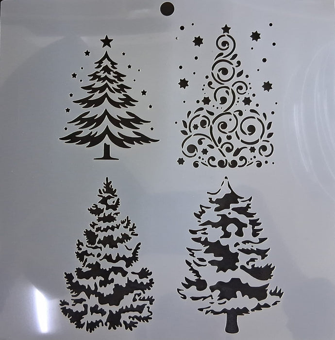 Stencil Ani Arts AA0348 25x25 cm – Plantilla Decorativa Reutilizable para Pintura, Manualidades y Arte
