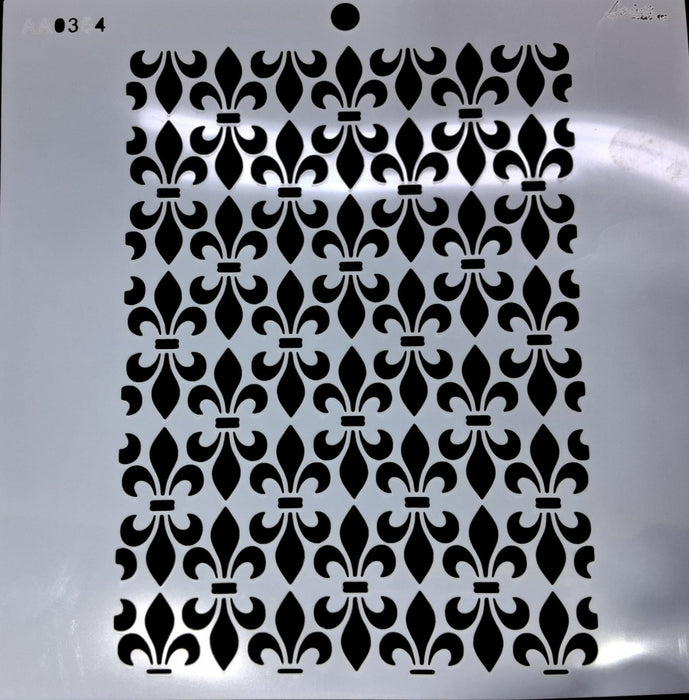 Stencil Ani Arts AA0354 25x25 cm – Plantilla Decorativa Reutilizable para Pintura, Manualidades y Arte