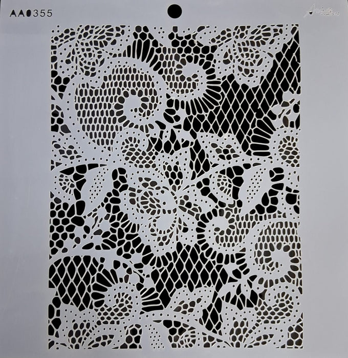 Stencil Ani Arts AA0355 25x25 cm – Plantilla Decorativa Reutilizable para Pintura, Manualidades y Arte