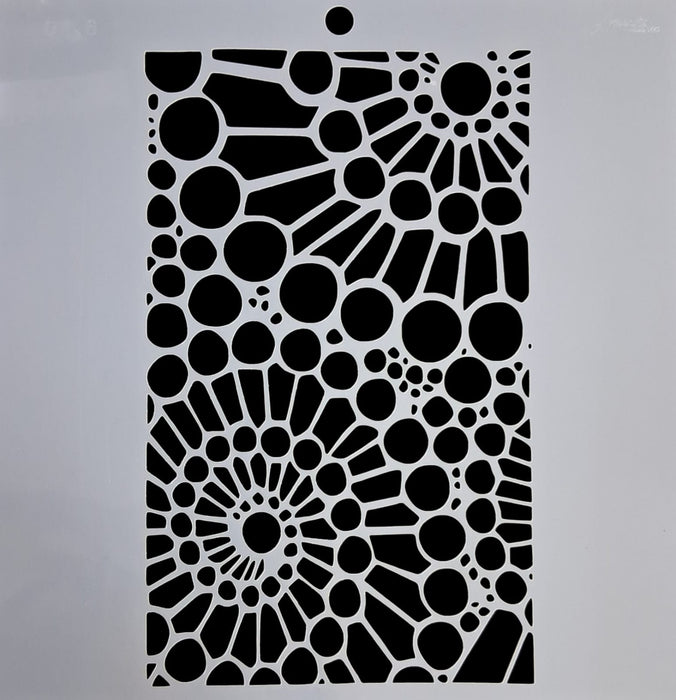 Stencil Ani Arts AA0356 25x25 cm – Plantilla Decorativa Reutilizable para Pintura, Manualidades y Arte