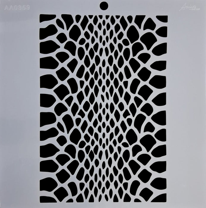 Stencil Ani Arts AA0359 25x25 cm – Plantilla Decorativa Reutilizable para Pintura, Manualidades y Arte