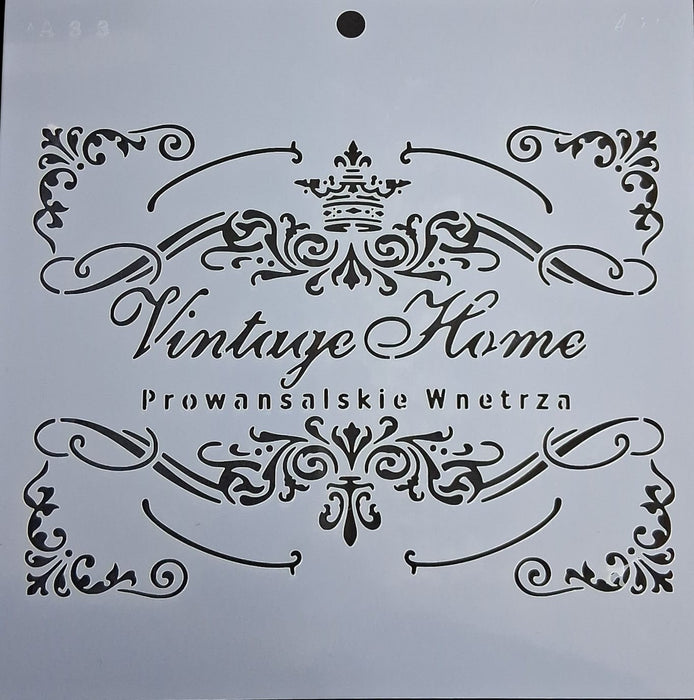 Stencil Ani Arts AA0363 25x25 cm – Plantilla Decorativa Reutilizable para Pintura, Manualidades y Arte