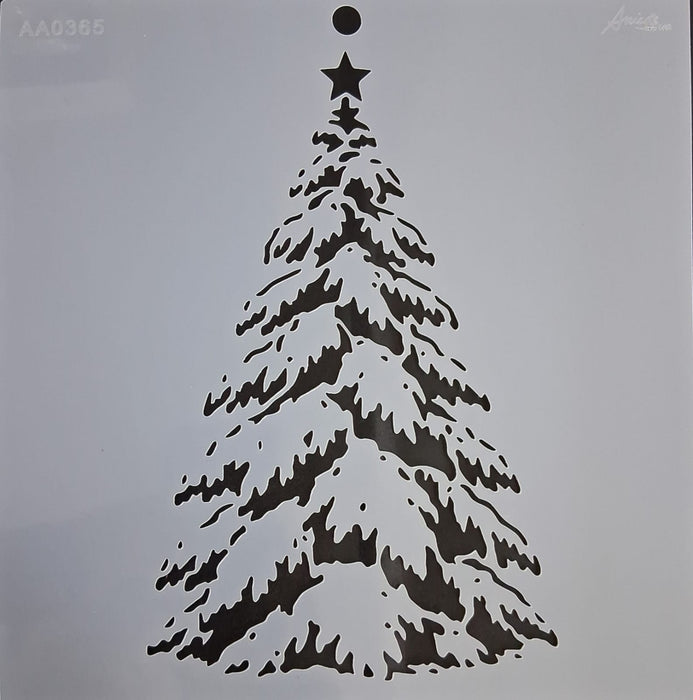 Stencil Ani Arts AA0365 25x25 cm – Plantilla Decorativa Reutilizable para Pintura, Manualidades y Arte