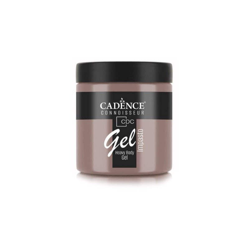 Gel Impasto Cadence GP036 Ocre Oscuro 250ml – Gel acrílico de alta viscosidad para crear texturas, relieves y volumen en manualidades y técnicas mixtas