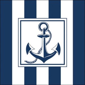 SERVILLETA MODELO ANCHOR BLUE
