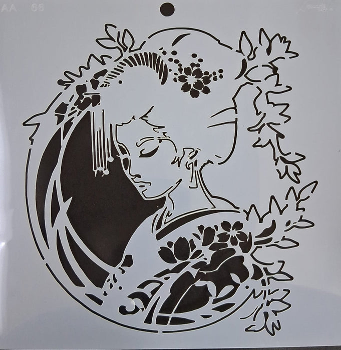 AA0266 STENCIL ANI ARTS 25X25
