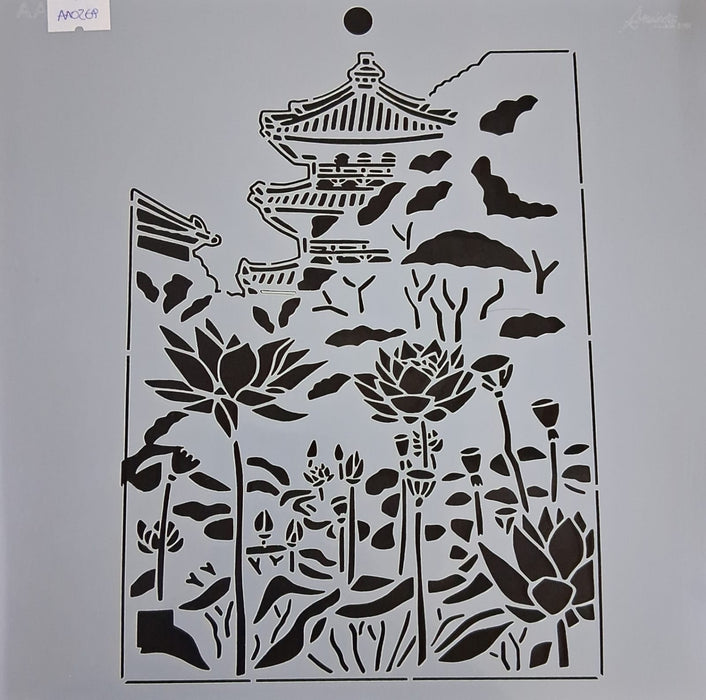 AA0263 STENCIL ANI ARTS 25X25