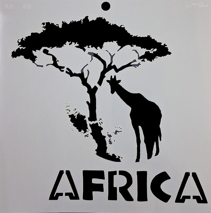AA0288 STENCIL ANI ARTS 25X25