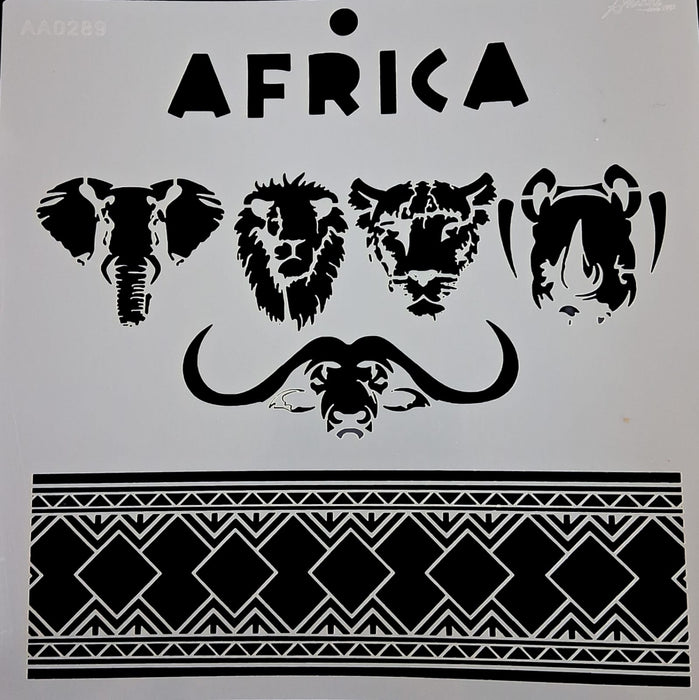 AA0289 STENCIL ANI ARTS 25X25