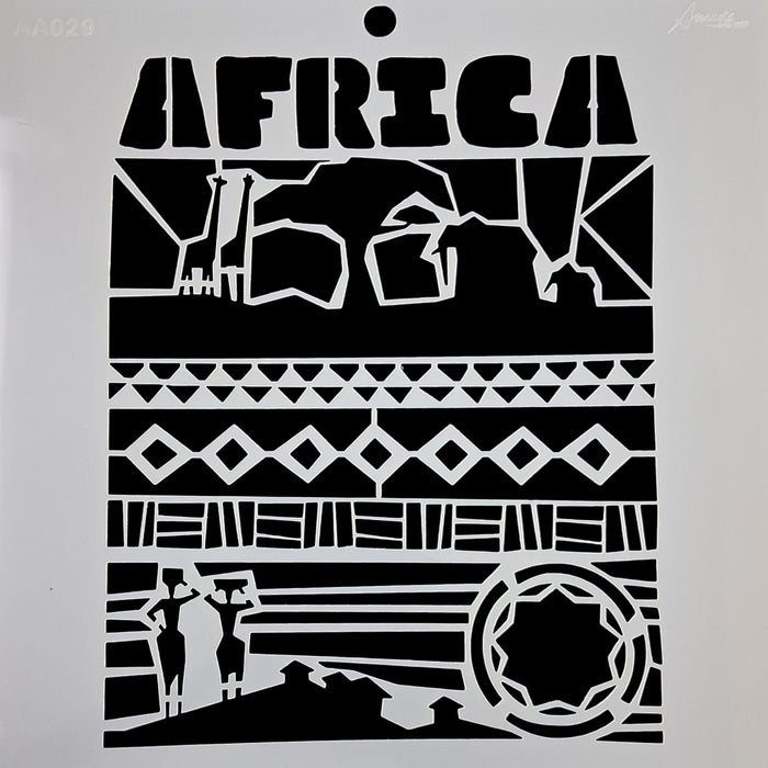 AA0291 STENCIL ANI ARTS 25X25