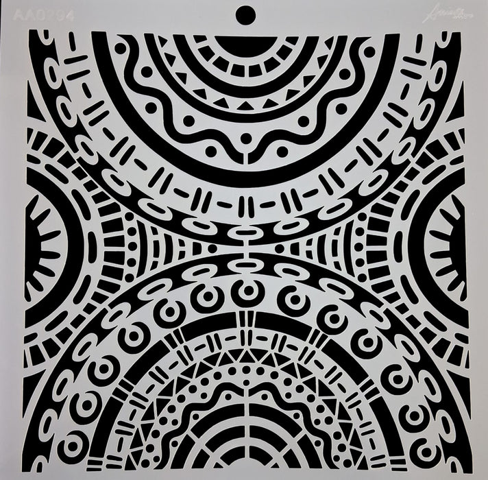 AA0294 STENCIL ANI ARTS 25X25
