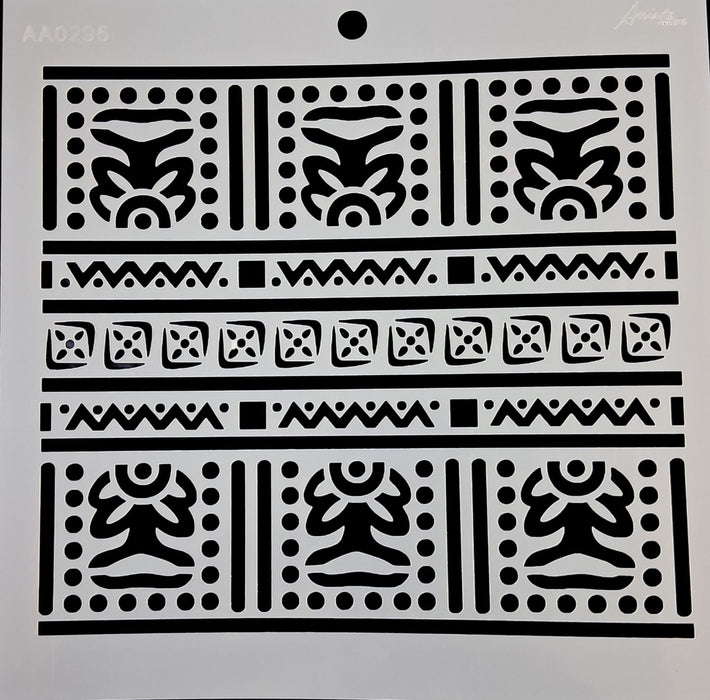 AA0295 STENCIL ANI ARTS 25X25