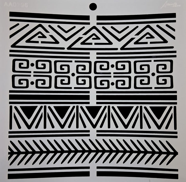 AA0296 STENCIL ANI ARTS 25X25