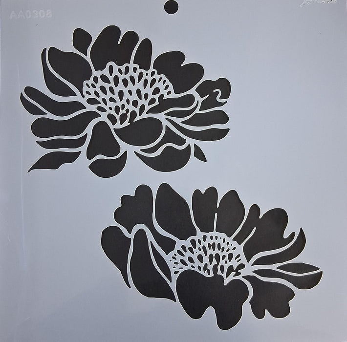 AA0308 STENCIL ANI ARTS 25X25