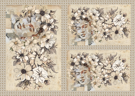 FRIDA1D PAPEL DE SEDA XL 50X70