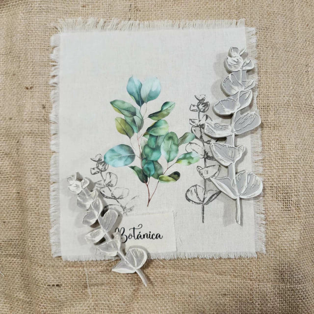 SOH053 SELLO HOJA DE EUCALIPTO 14CM