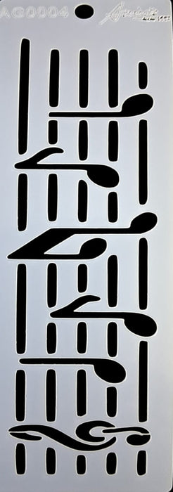 AG0004 STENCIL ANI ARTS 14X5