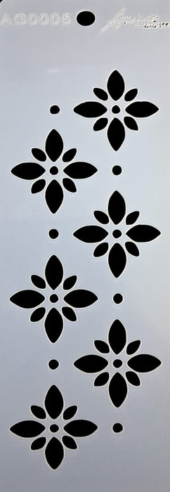 AG0005 STENCIL ANI ARTS 14X5