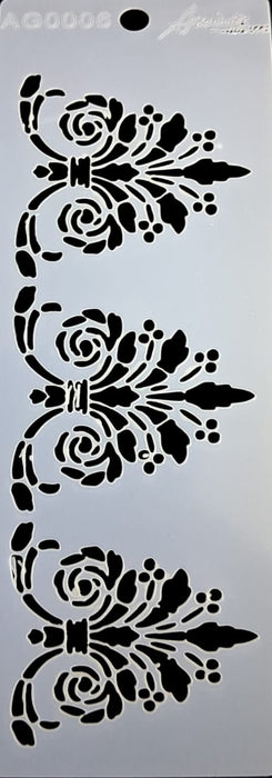 AG0006 STENCIL ANI ARTS 14X5