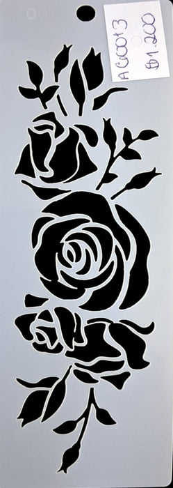 AG0013 STENCIL ANI ARTS 14X5