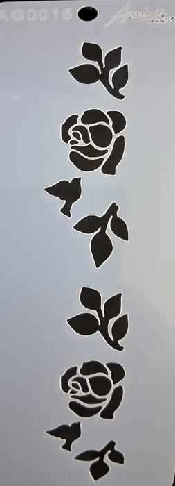 AG0015 STENCIL ANI ARTS 14X5