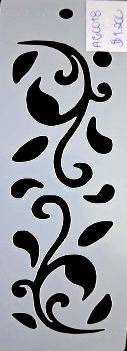 AG0018 STENCIL ANI ARTS 14X5