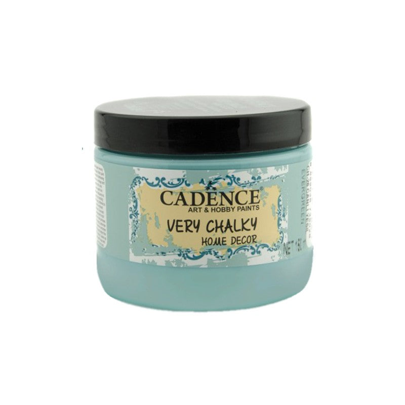 Very Chalky Cadence Evergreen CH-26 – Pintura a la tiza de acabado mate ideal para decoración de muebles, proyectos vintage, shabby chic, estilo nórdico y más | 150 ml