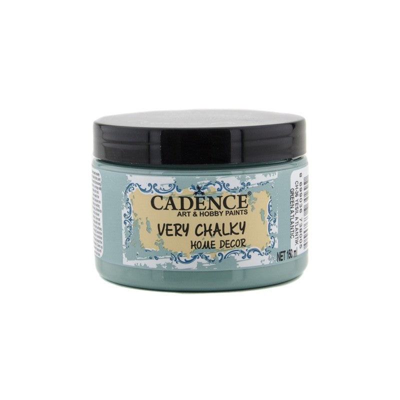 Very Chalky Cadence Verde Atlántico CH-36 – Pintura a la tiza de acabado mate ideal para decoración de muebles, proyectos vintage, shabby chic, estilo nórdico y más | 150 ml