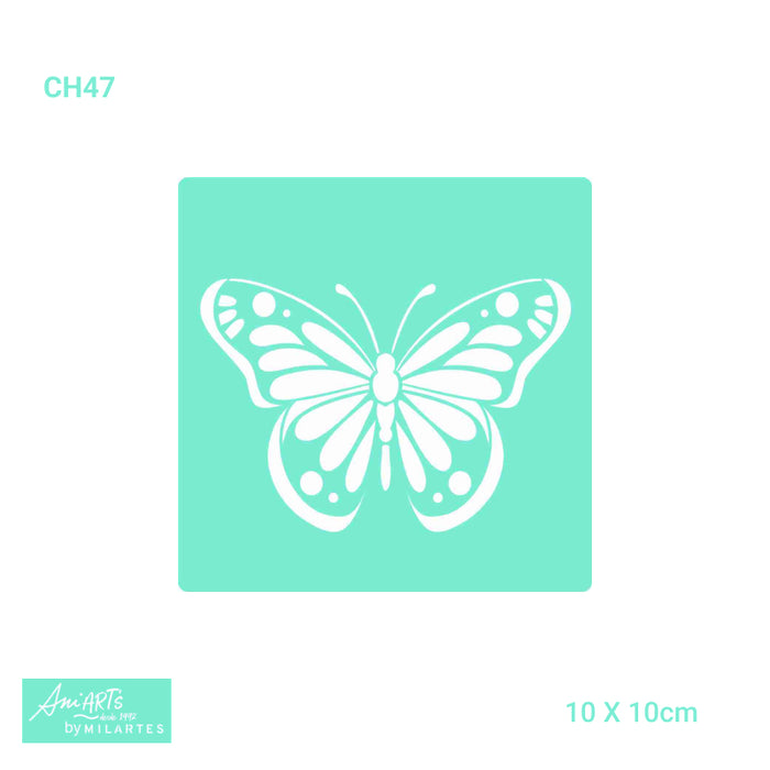 CH47 STENCIL MILARTES 10X10 MARIPOSA