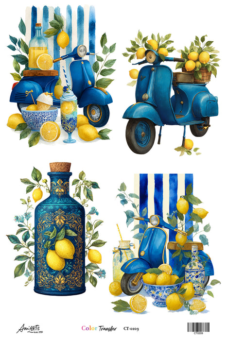 Color Transfer Ani Arts 20x30 cm – CT0209 Lamina Transfer Decorativa para Aplicar con Plancha