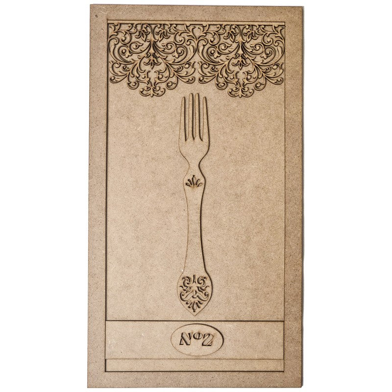 CUADRO DM TENEDOR 45X25CM