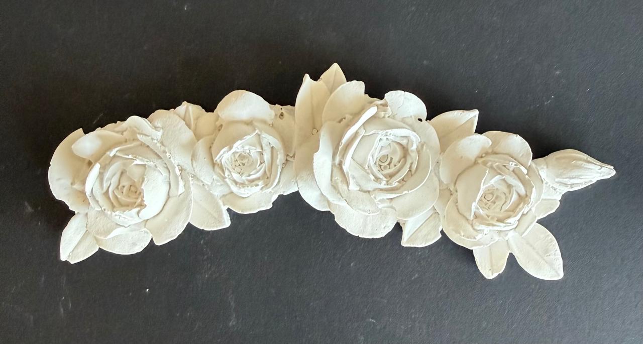 FY37 MOLDURA RAMO ROSA 1 BOTON ANI ARTS 17CM