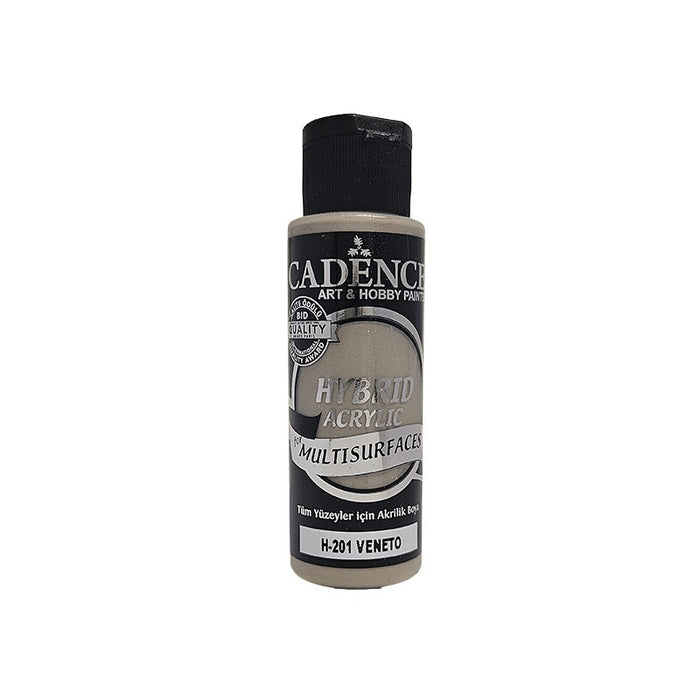 Pintura Acrílica Hybrid Multisuperficie Cadence Veneto H201 – Pintura acrilica con excelente cobertura y color intenso para madera, ziña, yeso, lienzo, vidrio, cerámica, metal, tela y más | 70 ml