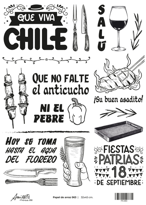 PA-063 PAPEL DE ARROZ ANI ARTS 32X45CM