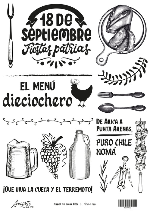 PA-065 PAPEL DE ARROZ ANI ARTS 32X45CM