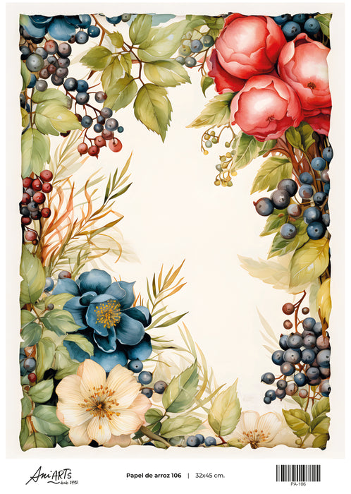 PA-106 PAPEL DE ARROZ ANI ARTS 32X45CM