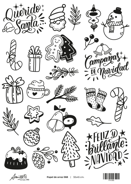 PA068 PAPEL DE ARROZ ANI ARTS 32X45CM