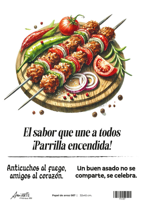 PA-087 PAPEL DE ARROZ ANI ARTS 32X45CM