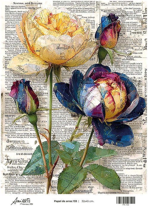 PA-133 PAPEL DE ARROZ ANI ARTS 32X45CM