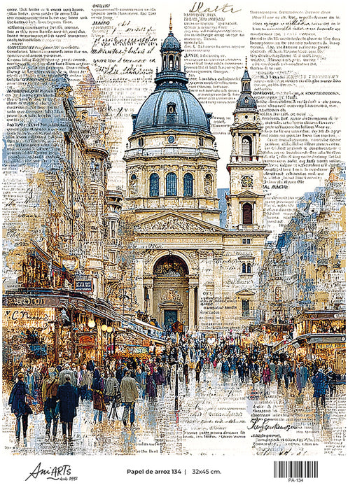 PA-134 PAPEL DE ARROZ ANI ARTS 32X45CM