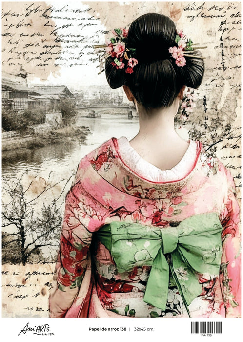 PA-138 PAPEL DE ARROZ ANI ARTS 32X45CM